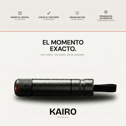 Martillo de Seguridad | Herramienta de Emergencia para Coche - KAIRO